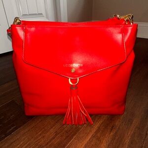Liz Claiborne Vibrant Red Shoulder Bag